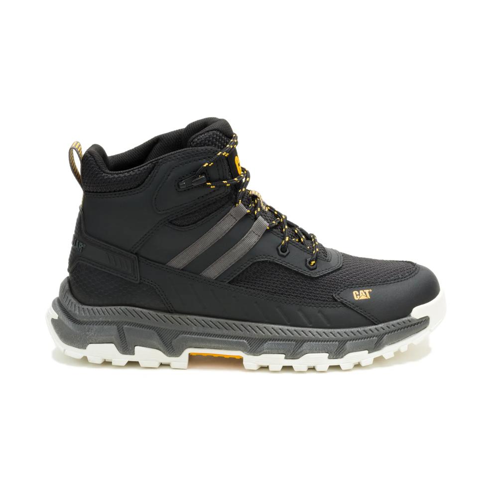 Caterpillar Men's Booster Vent Soft Toe Boot Black - Lateral View