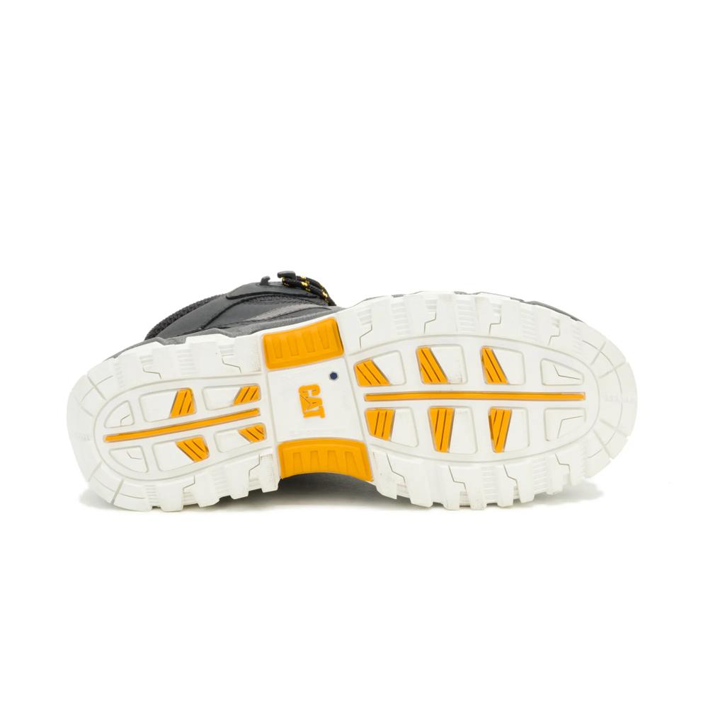 Caterpillar Men's Booster Vent Soft Toe Boot Black - Outsole View