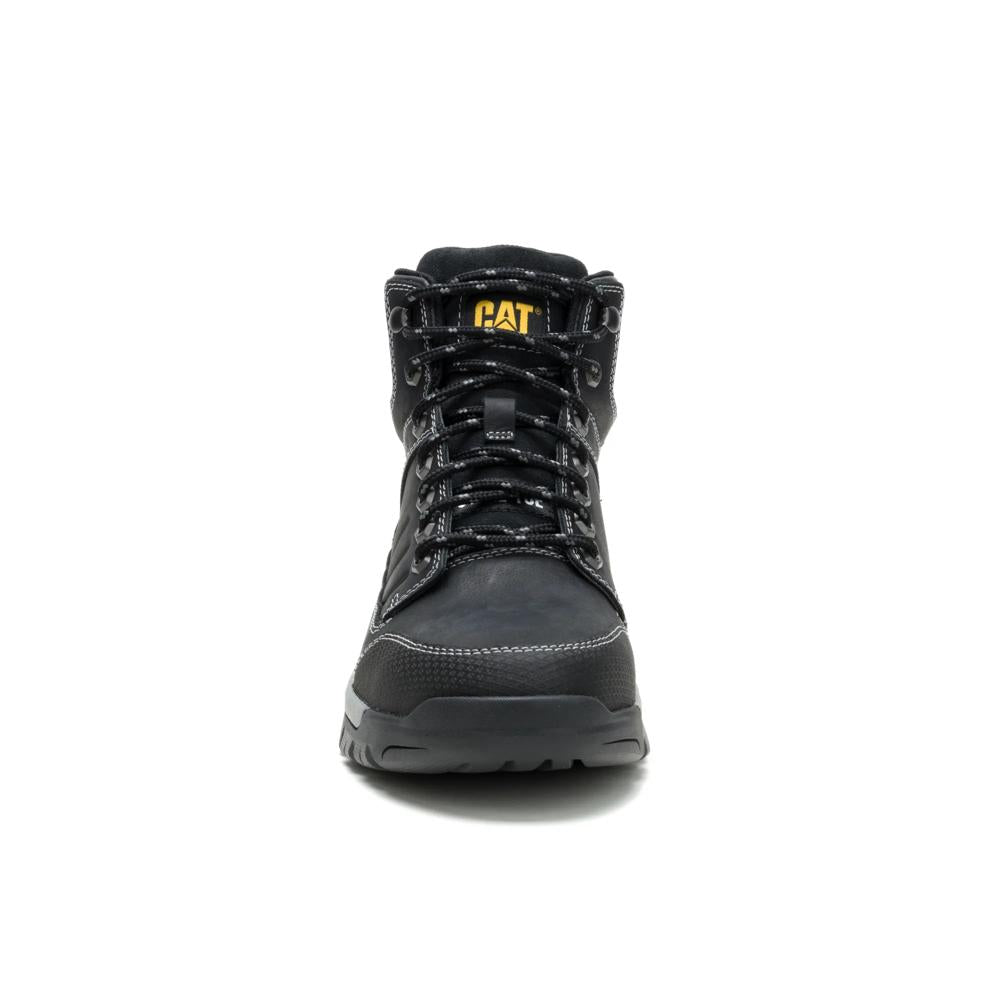 Caterpillar Men's Brickline Steel Toe Boot Black - Front View