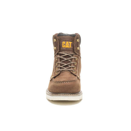 Caterpillar Calibrate Steel-Toe Work Boots Brown P91420 Front Image