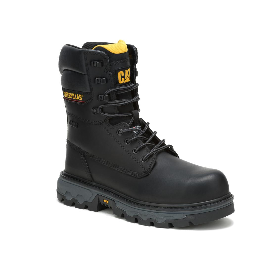 Caterpillar Colorado Equip 8" Waterproof Insulated Composite-Toe Boots Black P91753 Medial Image