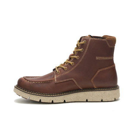 Caterpillar Covert Soft-Toe Boot Leather Mid Boot Brown P725361 Side Image