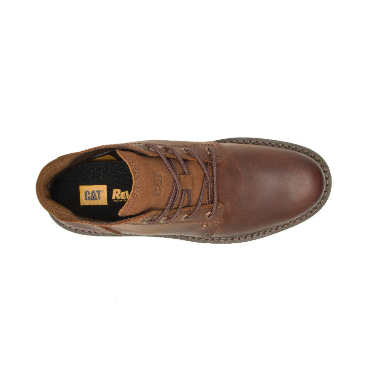 Caterpillar Covert Soft-Toe Waterproof Mid Boot Leather Brown P725465 Image View