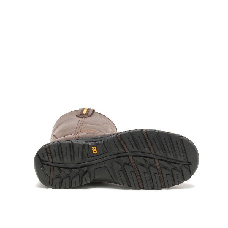 Caterpillar Drawbar Soft-Toe Pull On Work Boot Brown P51034 Sole Image