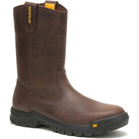 Caterpillar Drawbar Soft-Toe Pull On Work Boot Brown P51034 Image View