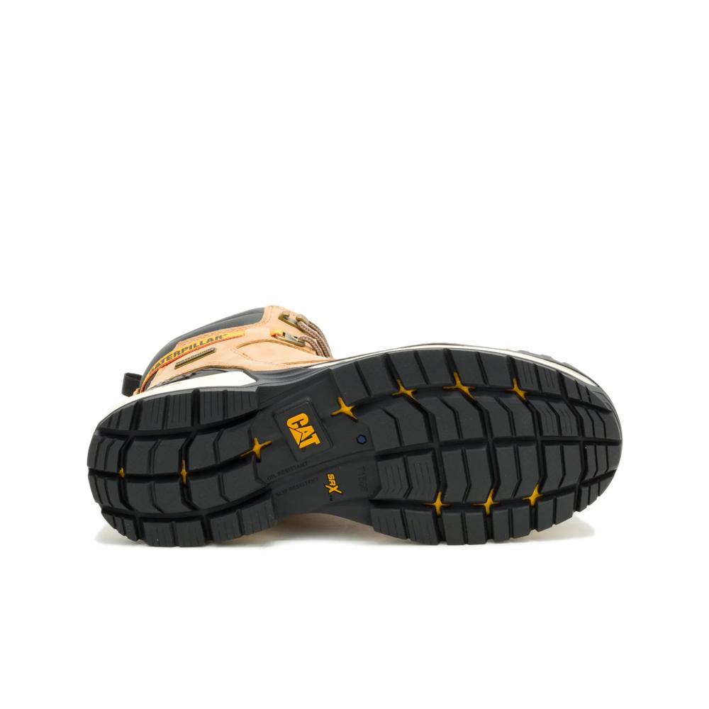 Caterpillar Men's Excavator PowerSpring 6-Inch Composite Toe Boot Honey - Outsole View
