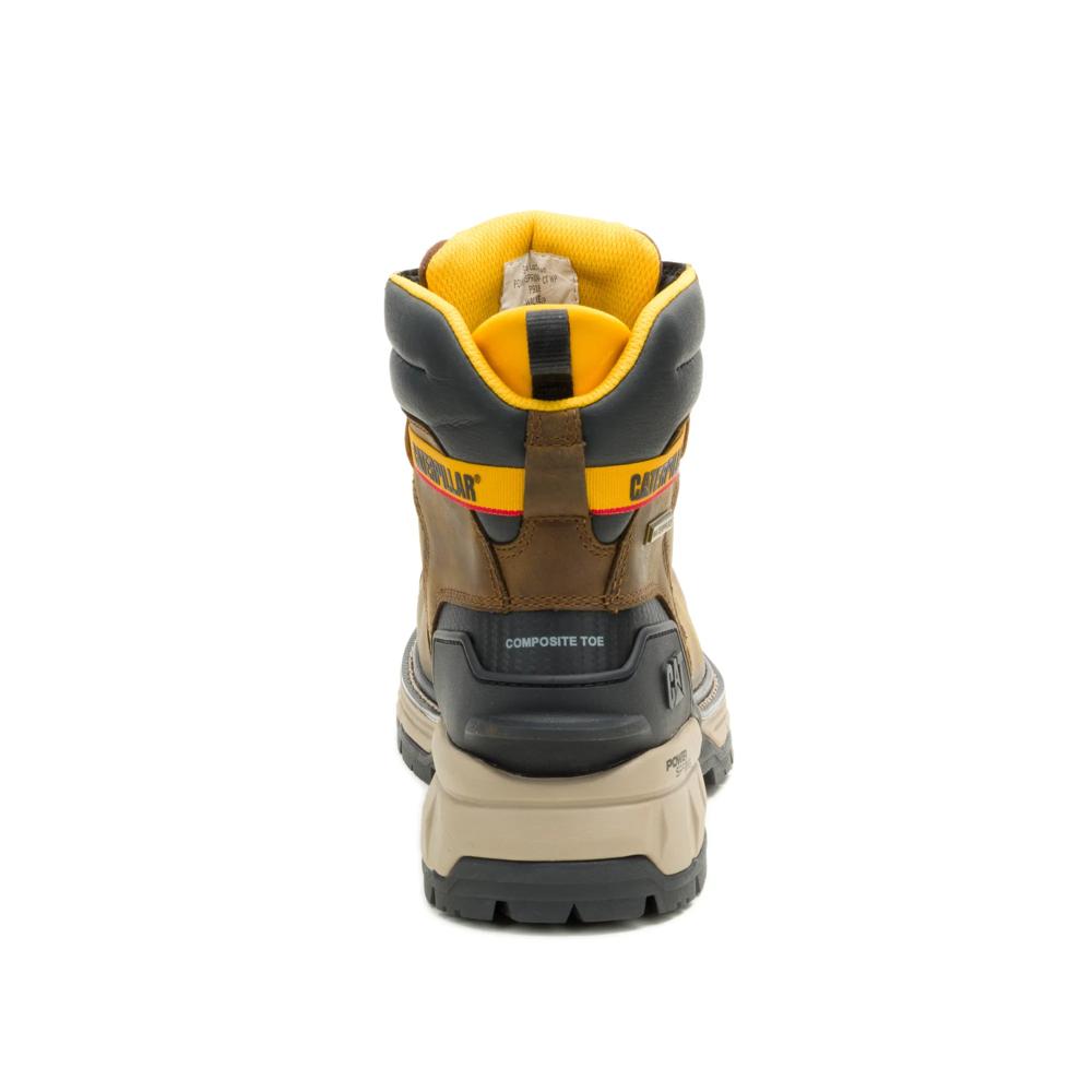 Caterpillar Men's Excavator PowerSpring 6-Inch Composite Toe Boot Pyramid - Heel View