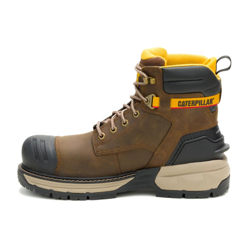 Caterpillar Men's Excavator PowerSpring 6-Inch Composite Toe Boot Pyramid - Medial View