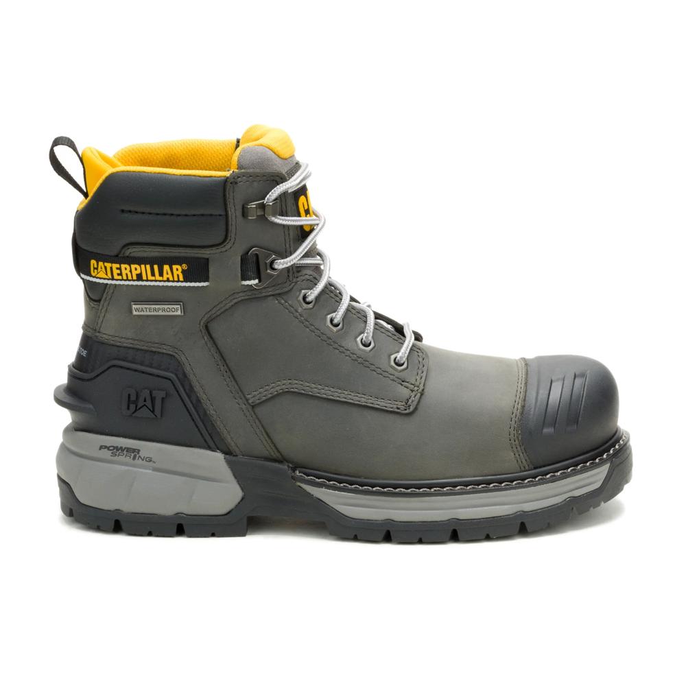 Caterpillar Men's Excavator PowerSpring 6-Inch Composite Toe Boot Quiet Shade - Lateral View