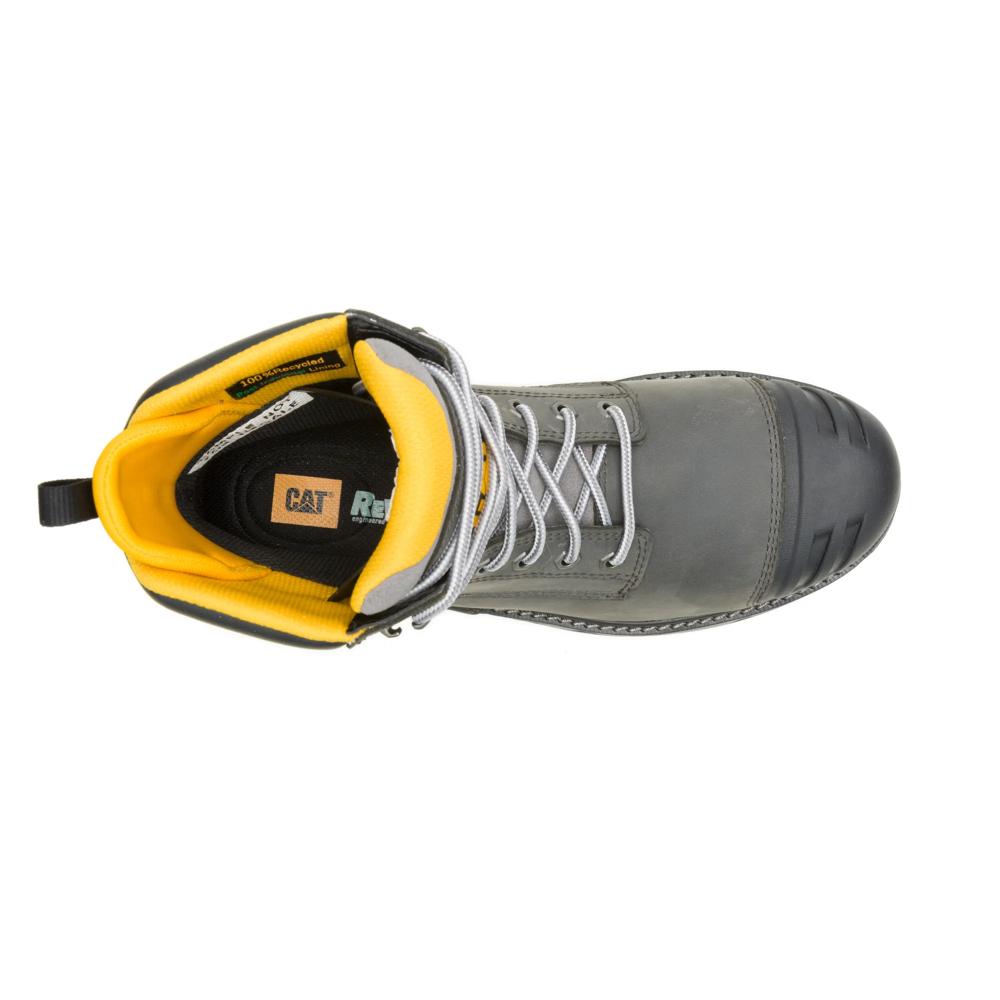 Caterpillar Men's Excavator PowerSpring 6-Inch Composite Toe Boot Quiet Shade - Top View