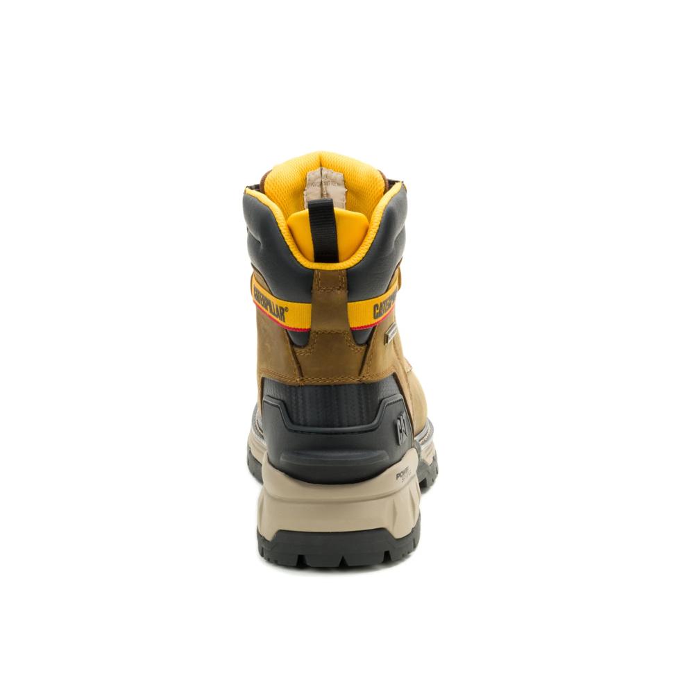 Caterpillar Men's Excavator PowerSpring 6-Inch Soft Toe Boot Pyramid - Heel View