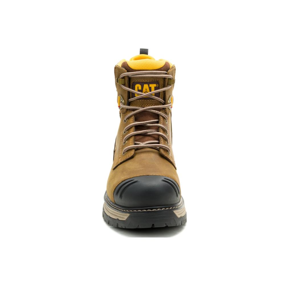 Caterpillar Men's Excavator PowerSpring 6-Inch Soft Toe Boot Pyramid - Front View