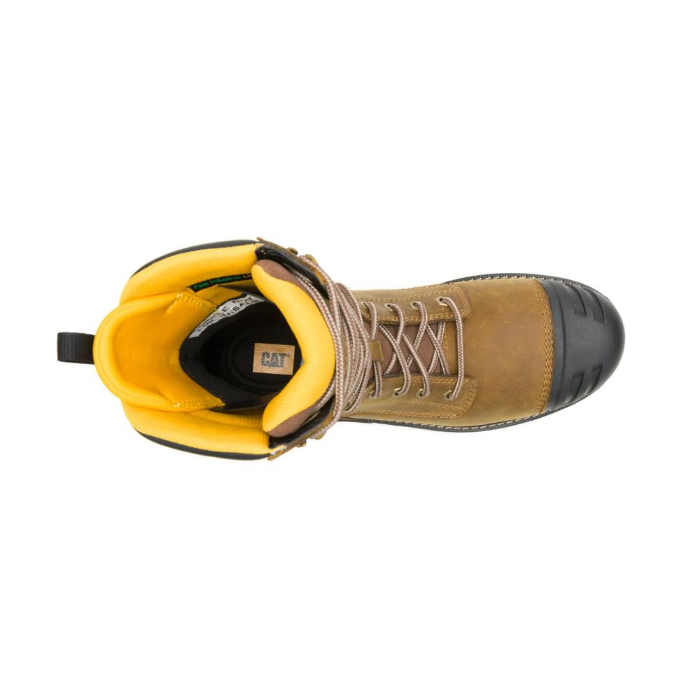Caterpillar Men's Excavator PowerSpring 8-Inch Composite Toe Boot Pyramid - Top View