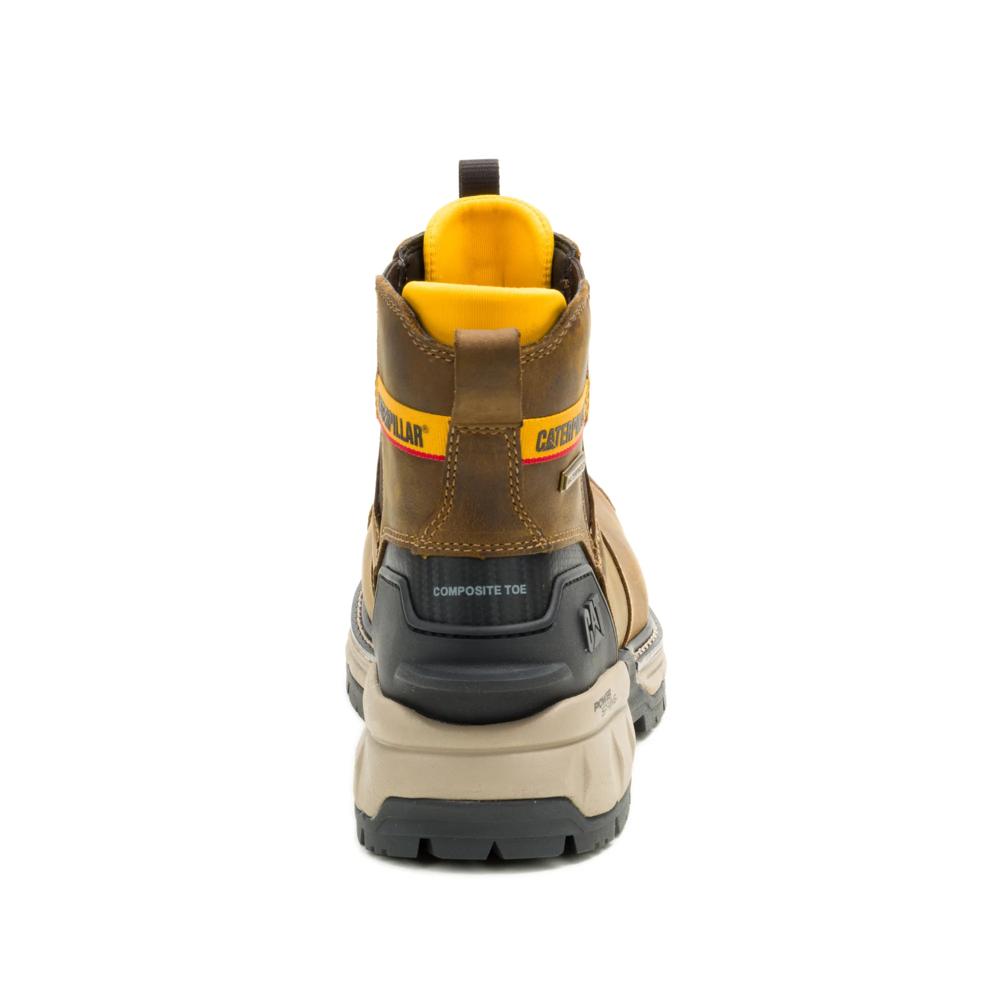 Caterpillar Men's Excavator PowerSpring Chelsea Composite Toe Boot Pyramid - Heel View