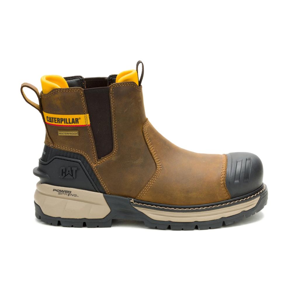 Caterpillar Men's Excavator PowerSpring Chelsea Composite Toe Boot Pyramid - Lateral View