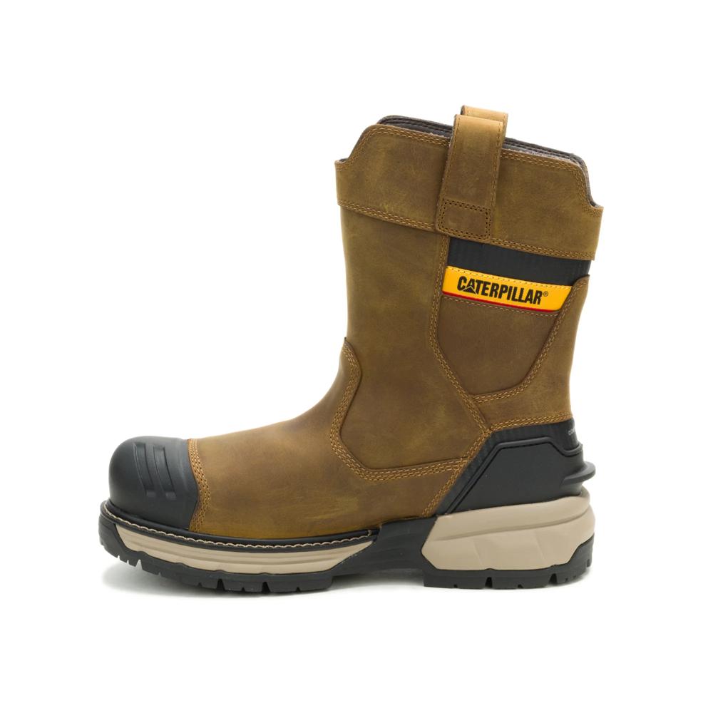 Caterpillar Men's Excavator PowerSpring Wellington Composite Toe Boot Pyramid - Medial View