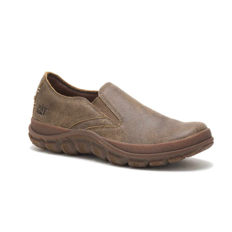 Caterpillar Fused Soft-Toe Slip On Shoe Light Brown P724804 Medial Image