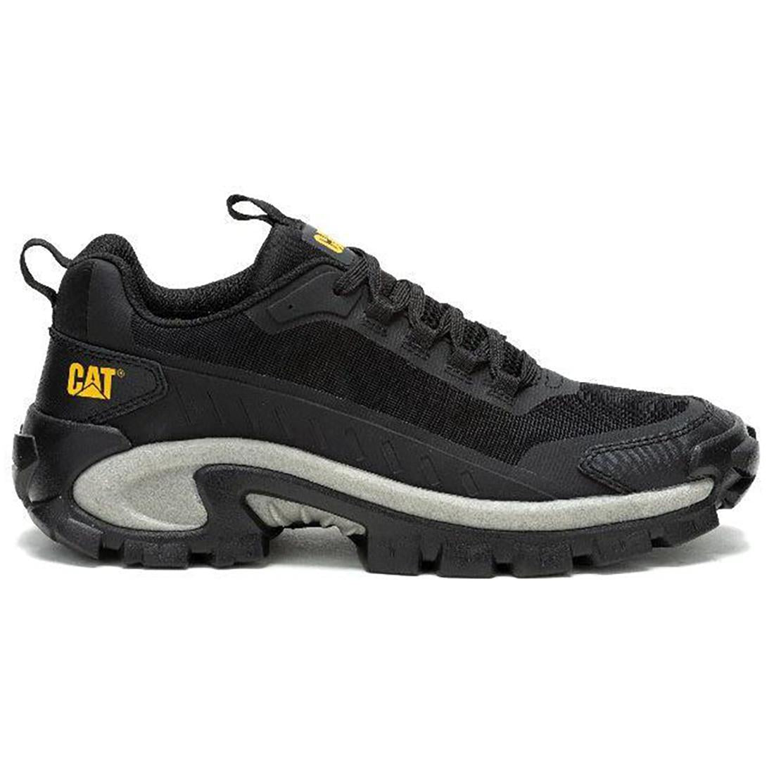 Caterpillar Intruder Lightning Mesh Soft-Toe Shoe Black Profile View