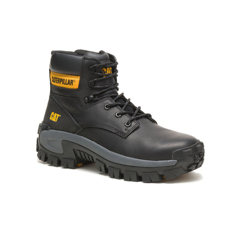 Caterpillar Invader Hi Steel-Toe Work Boot Black P91287 Medial Image