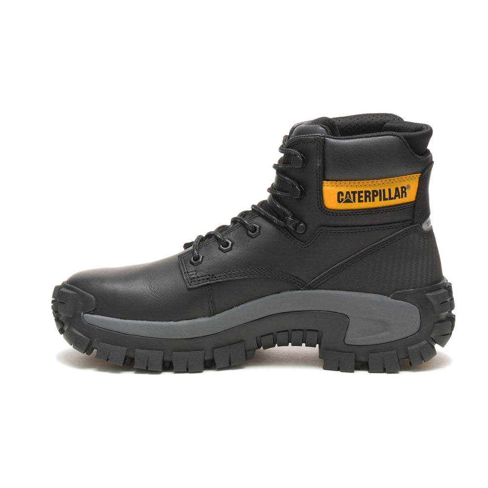Caterpillar Invader Hi Steel-Toe Work Boot Black P91287 Side Image