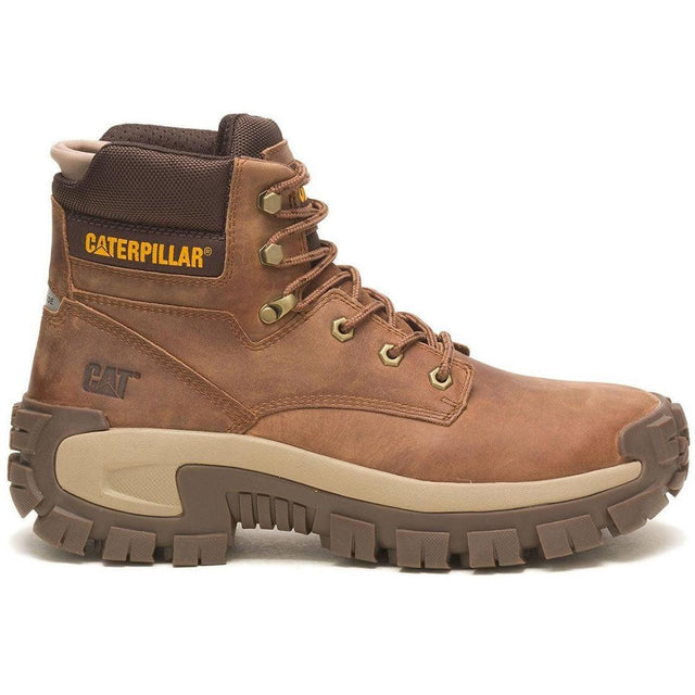 Caterpillar B2B - Invader Hi Steel-Toe Work Boot Brown Profile View