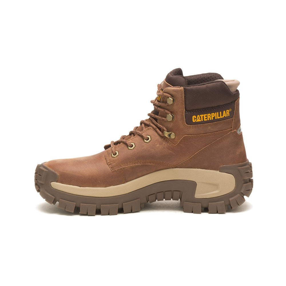 Caterpillar Invader Hi Steel-Toe Work Boot Brown P91596 Side Image