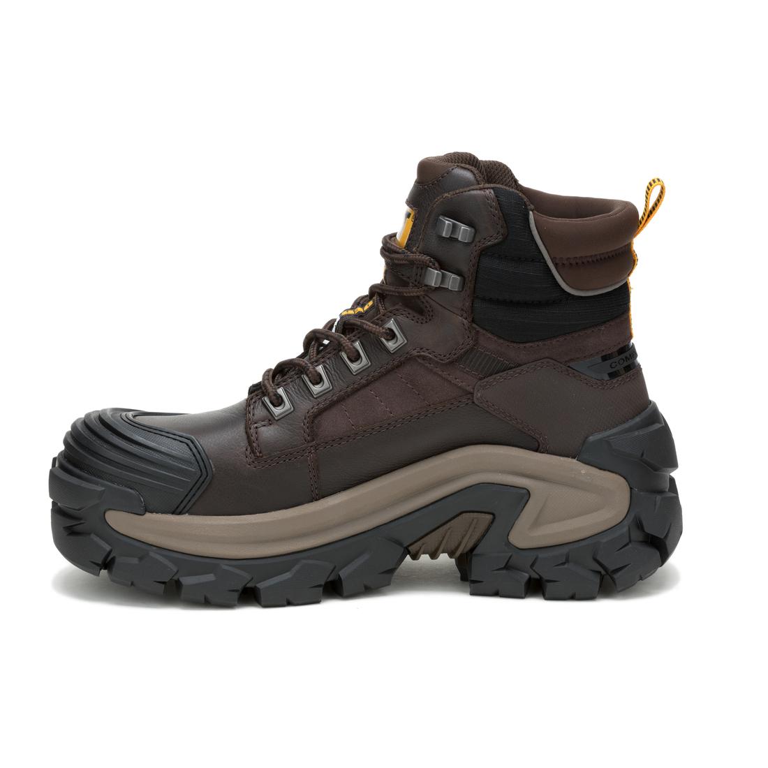 Caterpillar Invader Max Waterproof Composite-Toe Boots Coffee Bean P91729 Image View