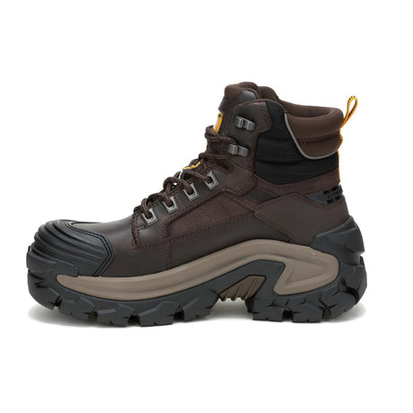 Caterpillar Invader Max Waterproof Composite-Toe Boots Coffee Bean P91729 Image View