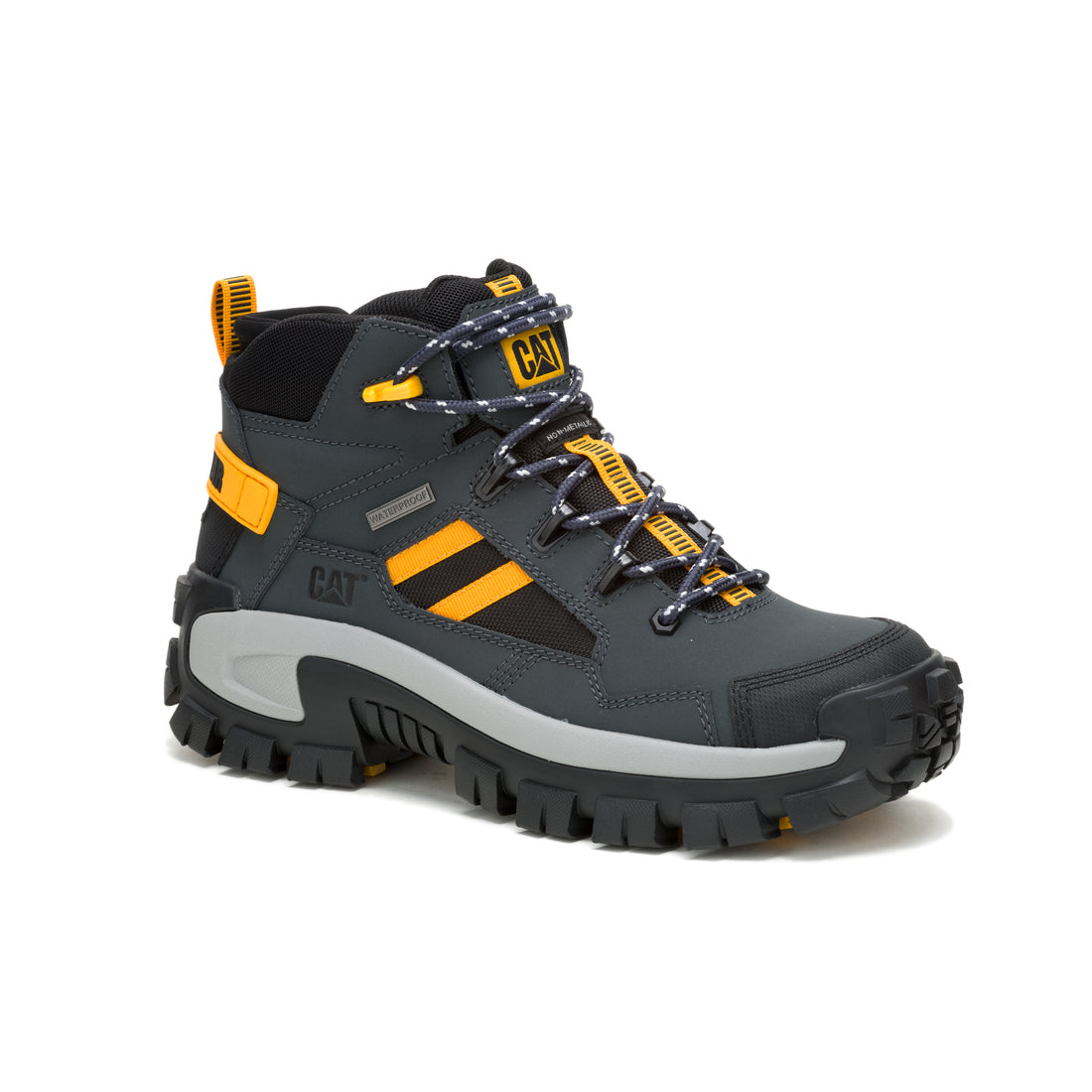 Caterpillar Invader Mid Vent Waterproof Composite-Toe Boots Dark Shadows P91757 Medial Image