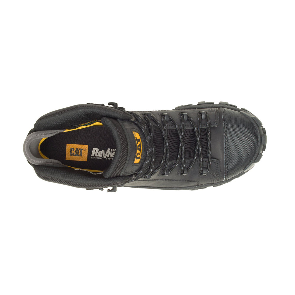 Caterpillar Invader Composite-Toe Waterproof Hiker Work Boot Black P91542 Side Image