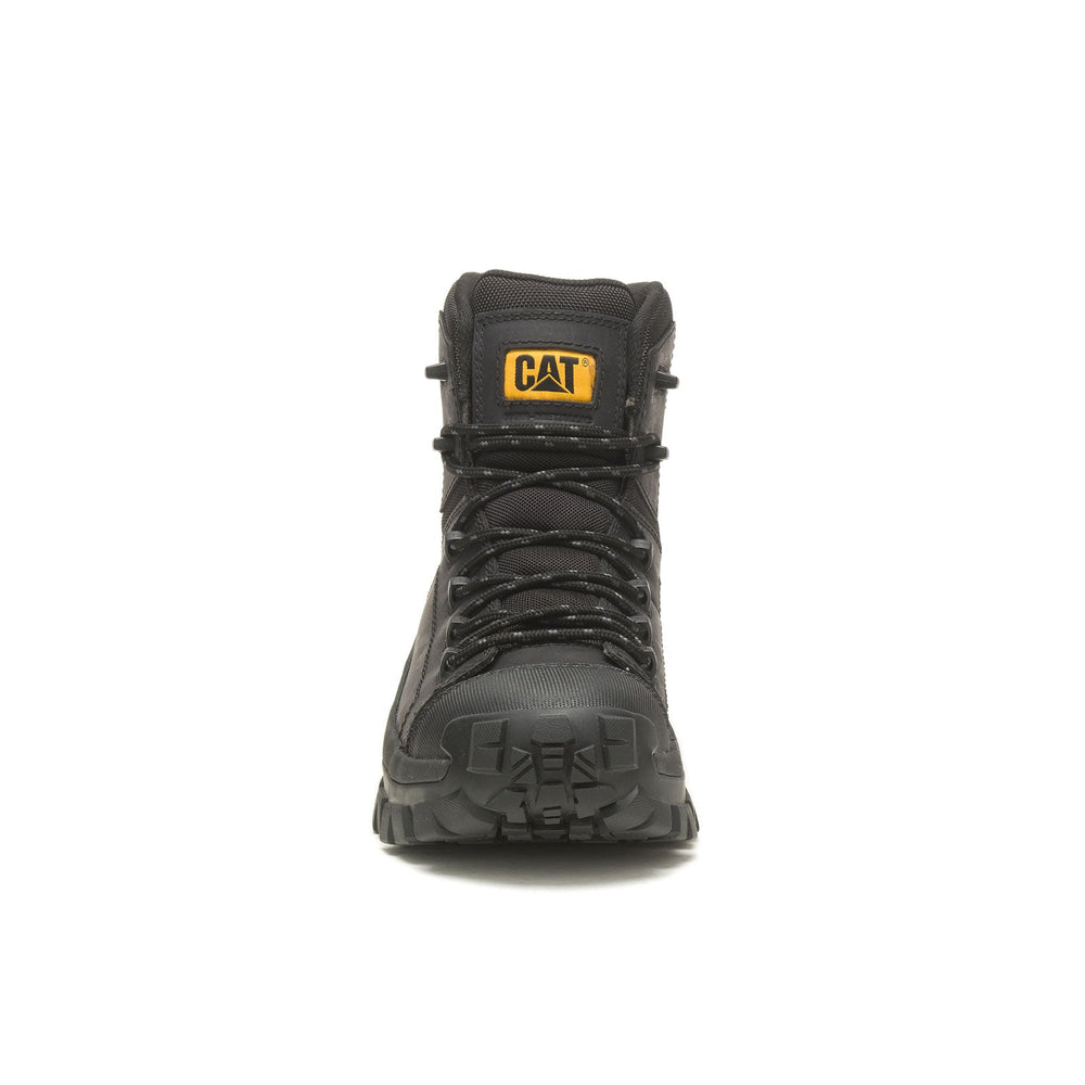 Caterpillar Invader Composite-Toe Waterproof Hiker Work Boot Black P91542 Front Image