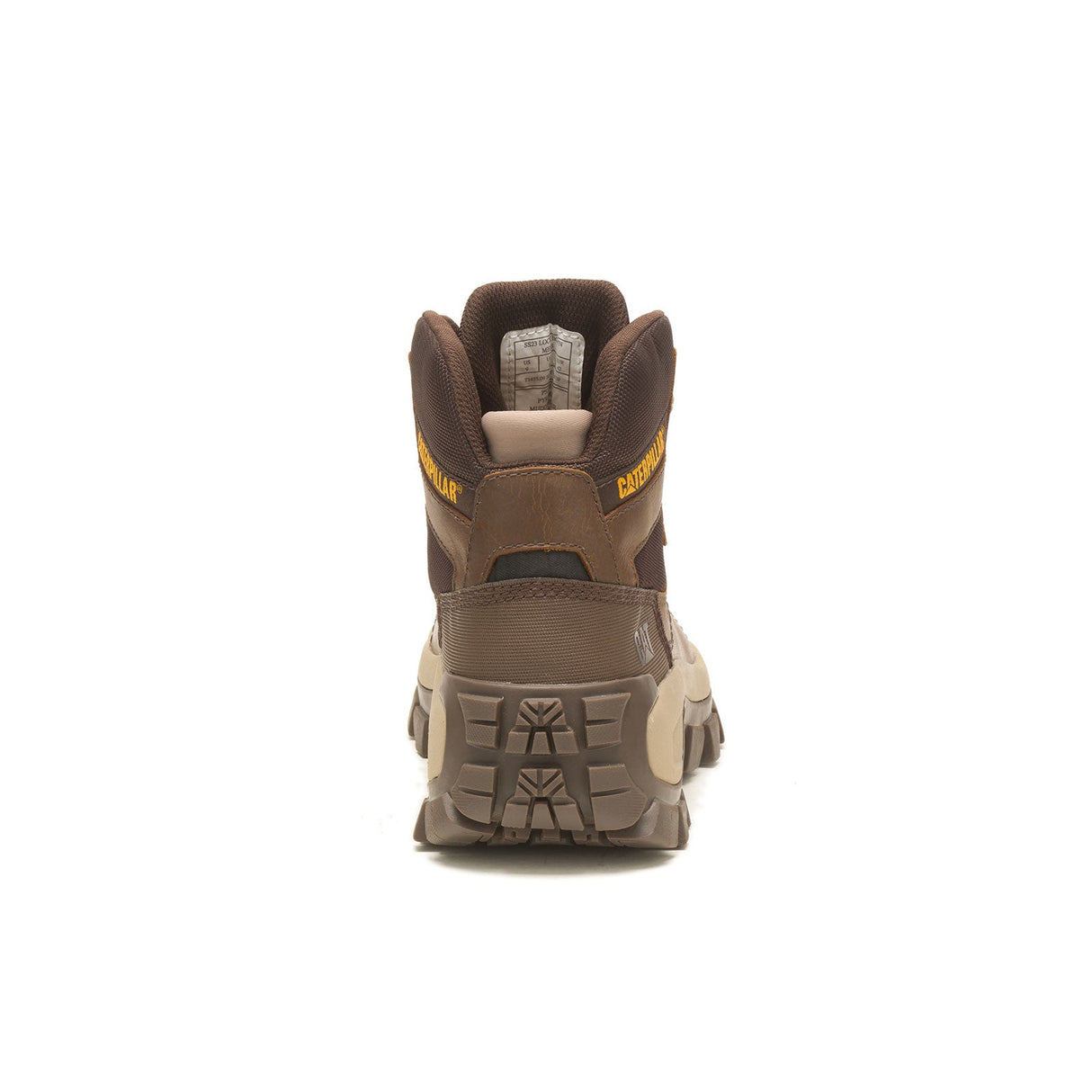 Caterpillar Invader Soft-Toe Waterproof Hiker Boot Light Brown P51083 Heel Image