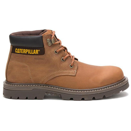 Caterpillar Outbase Soft-Toe Waterproof Boot Brown Profile View