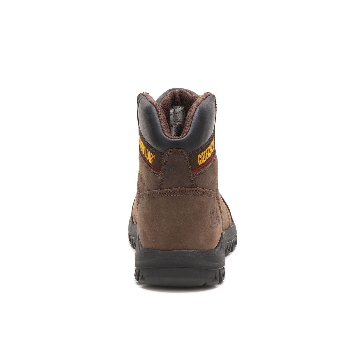 Caterpillar Outline Soft-Toe Boot Seal Brown P74087 Heel Image