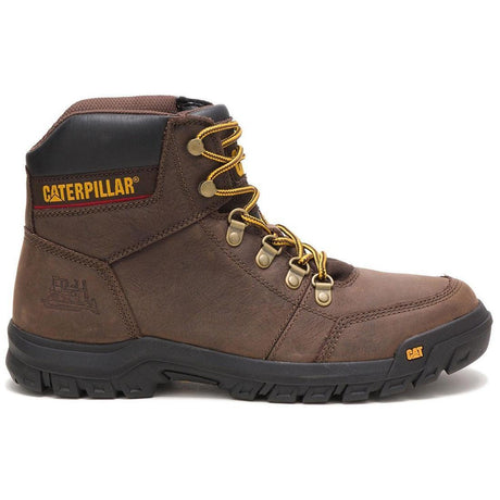 Caterpillar Outline Soft-Toe Boot Seal Brown Profile View