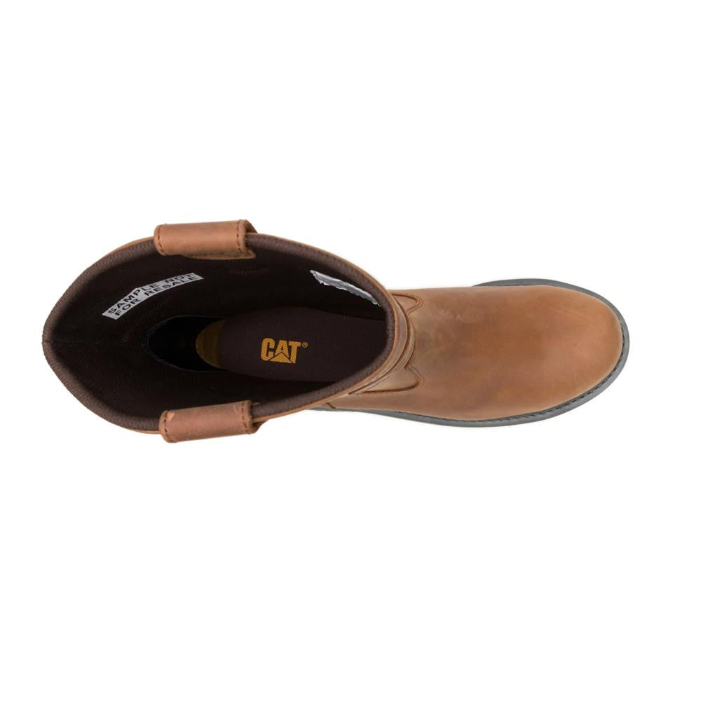 Caterpillar Men's Planer Wellington Steel Toe Boot Lion - Top View