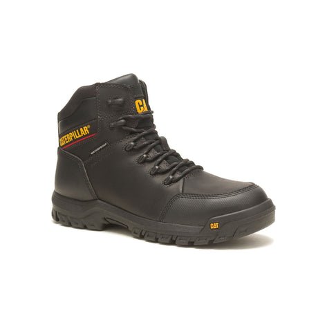 Caterpillar Resorption Composite-Toe Waterproof Work Boot Black P90976 Medial Image