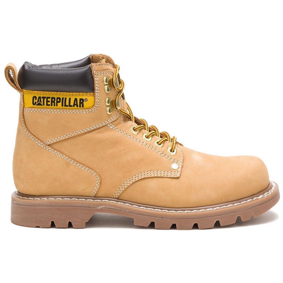 Caterpillar Second Shift Soft-Toe Work Boot Honey Profile View