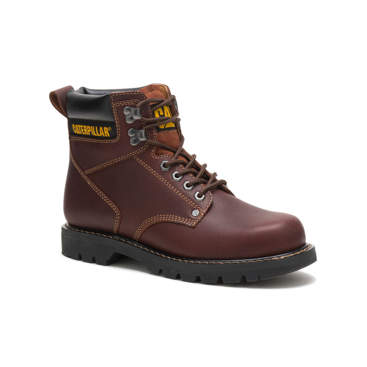 Caterpillar Second Shift Soft-Toe Work Boots Tawny P72365 Medial Image