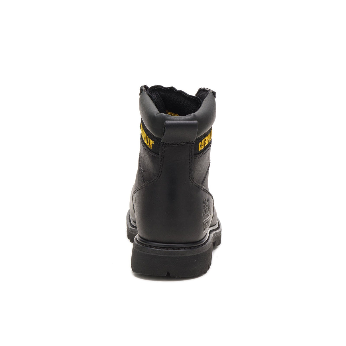 Caterpillar Second Shift Steel-Toe Work Boot Black P89135 Heel Image