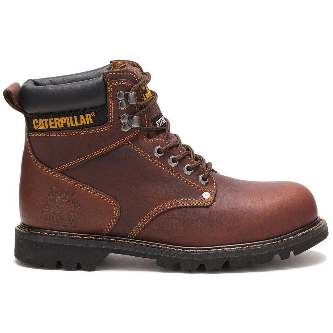 Caterpillar Second Shift Steel-Toe Work Boot Tawny Profile View