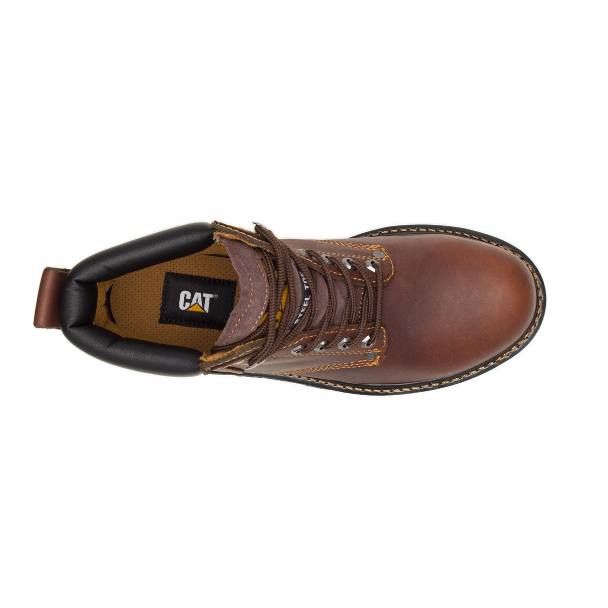 Caterpillar Second Shift Steel-Toe Work Boot Tawny P89817 Front Image