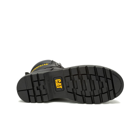 Caterpillar Second Shift Steel-Toe Waterproof Work Boot Black P91658 Sole Image