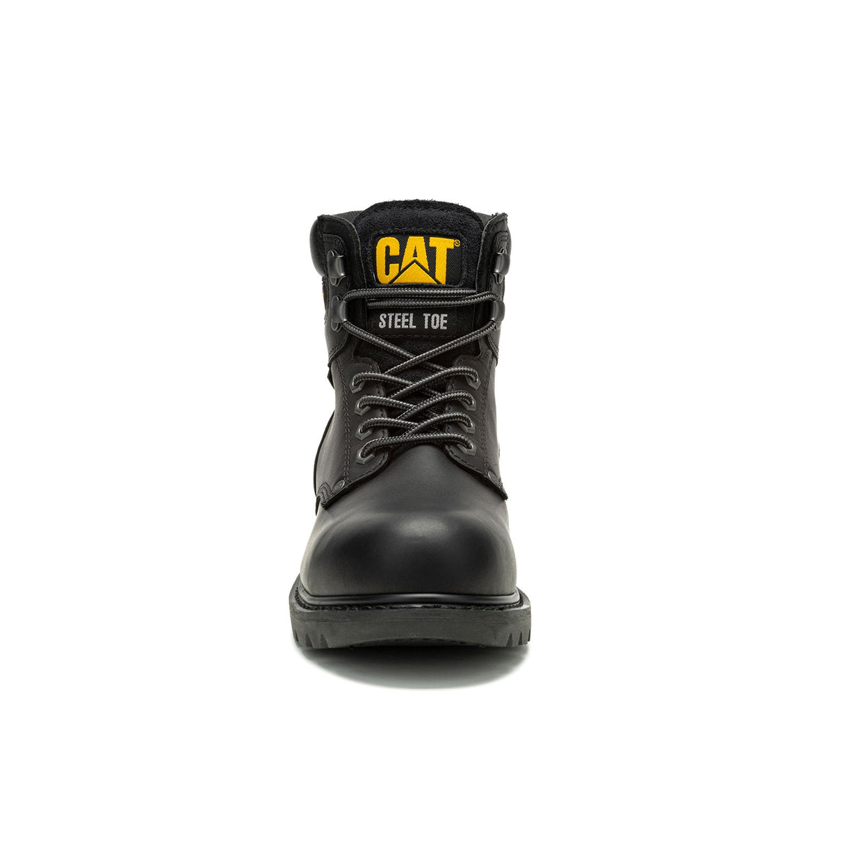 Caterpillar Second Shift Steel-Toe Waterproof Work Boot Black P91658 Front Image