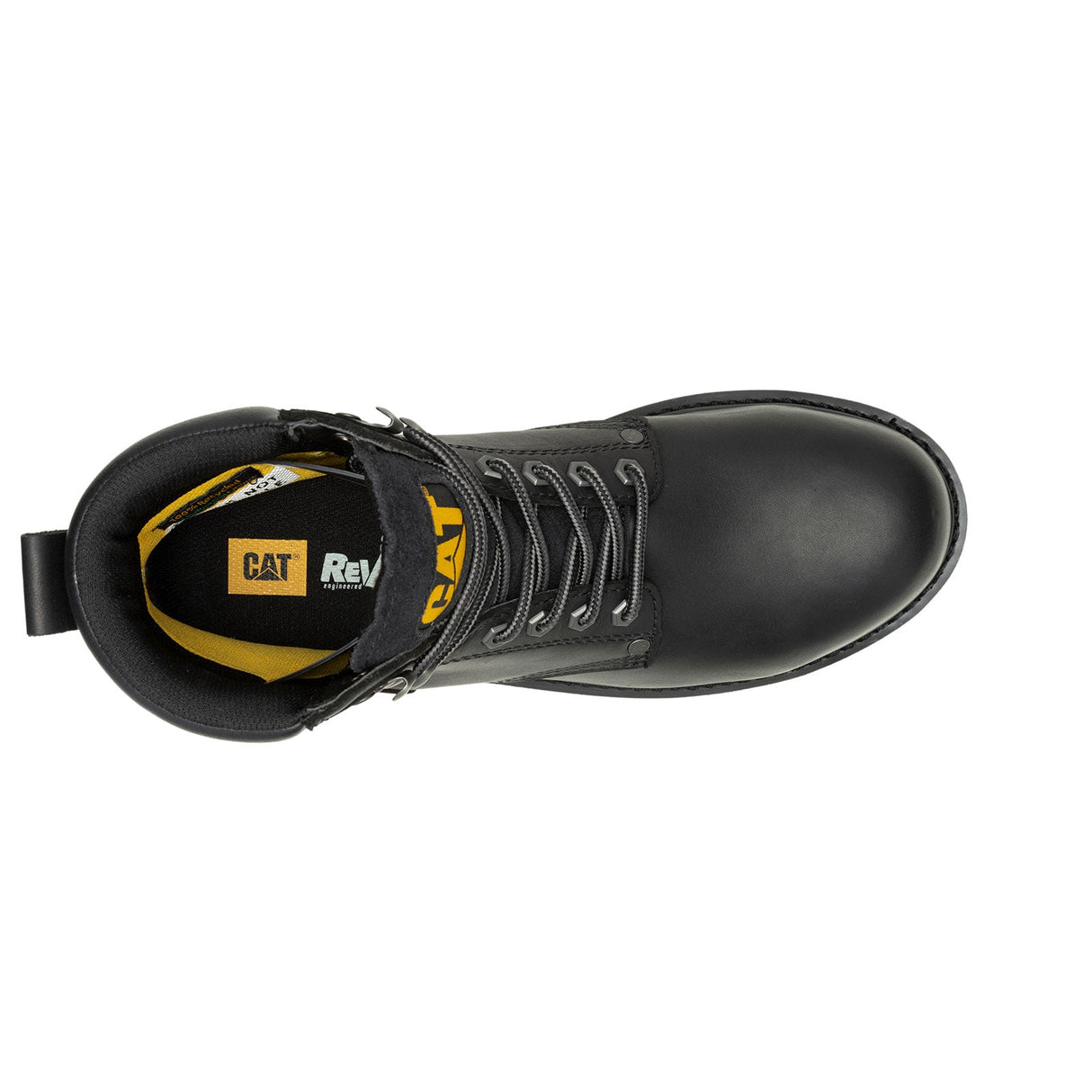 Caterpillar Second Shift Steel-Toe Waterproof Work Boot Black P91658 Image View