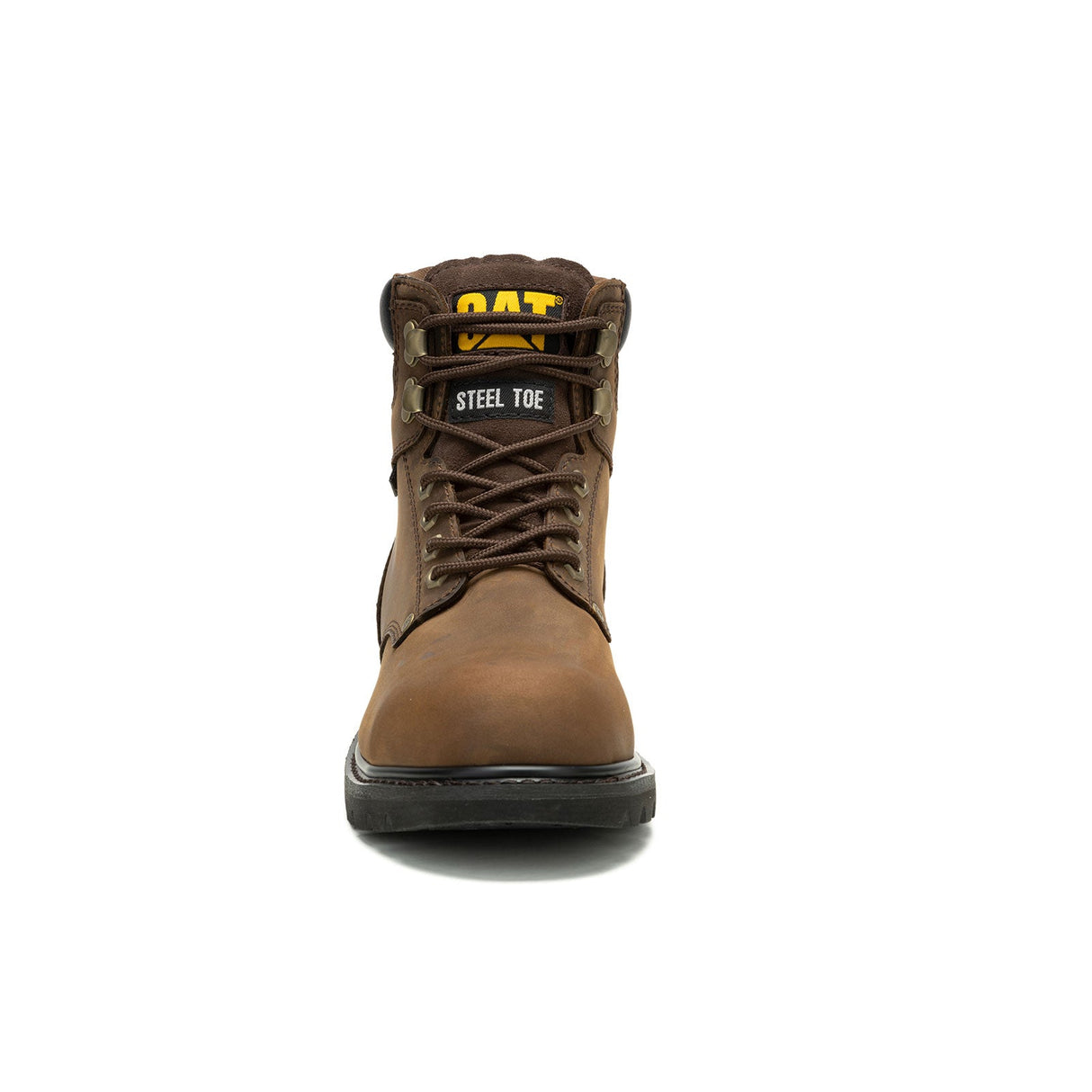 Caterpillar Second Shift Steel-Toe Waterproof Work Boot Dark Brown P91660 Front Image