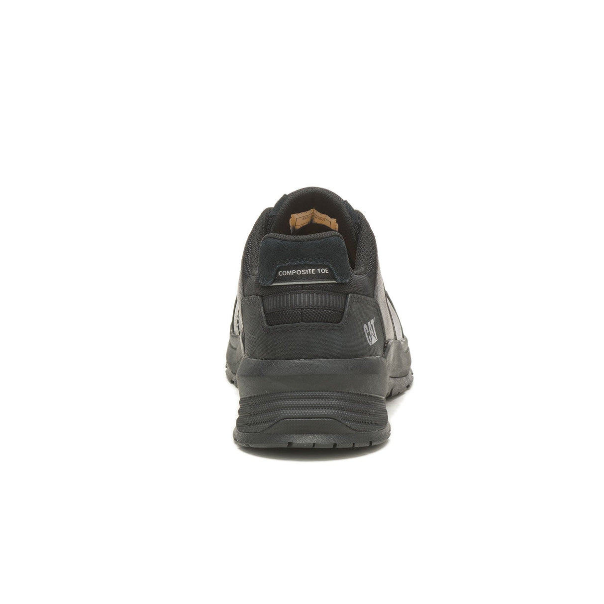 Caterpillar Streamline 2.0 Composite-Toe Leather Work Shoe Black P91351 Heel Image