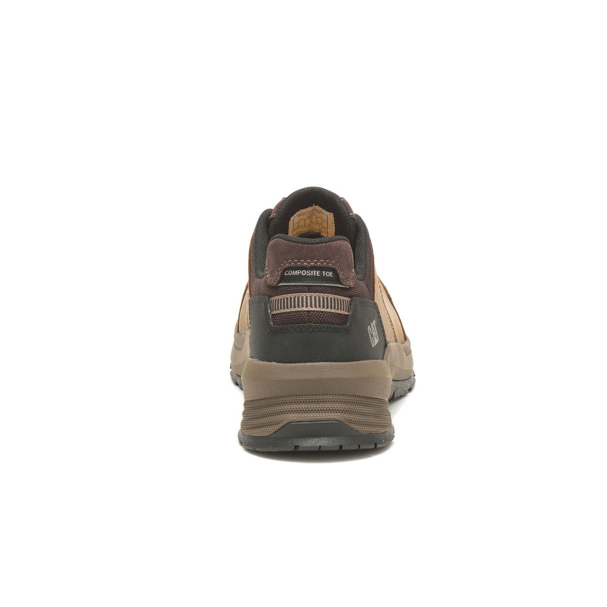 Caterpillar Streamline 2.0 Composite-Toe Leather Work Shoe Clay P91350 Heel Image