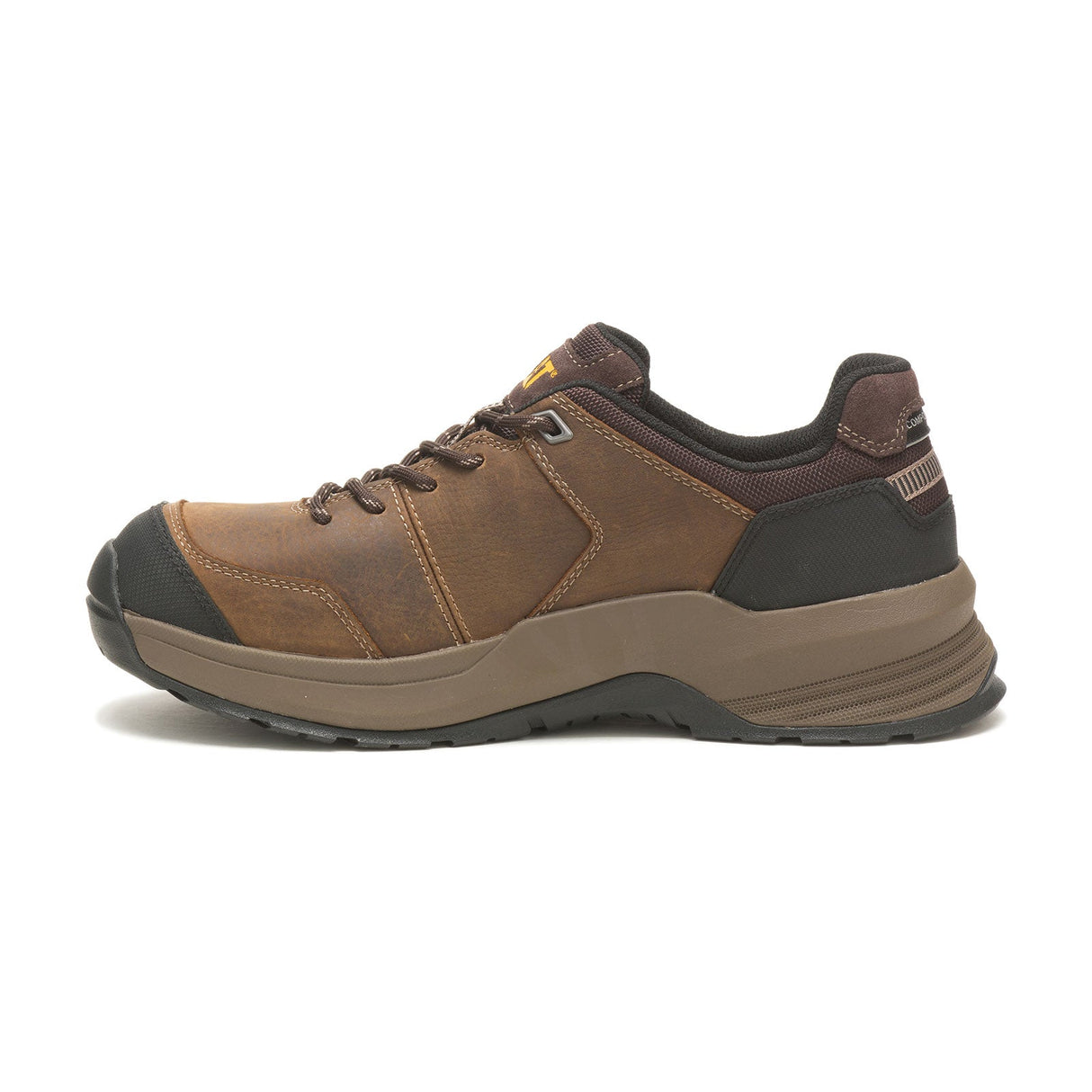 Caterpillar Streamline 2.0 Composite-Toe Leather Work Shoe Clay P91350 Side Image