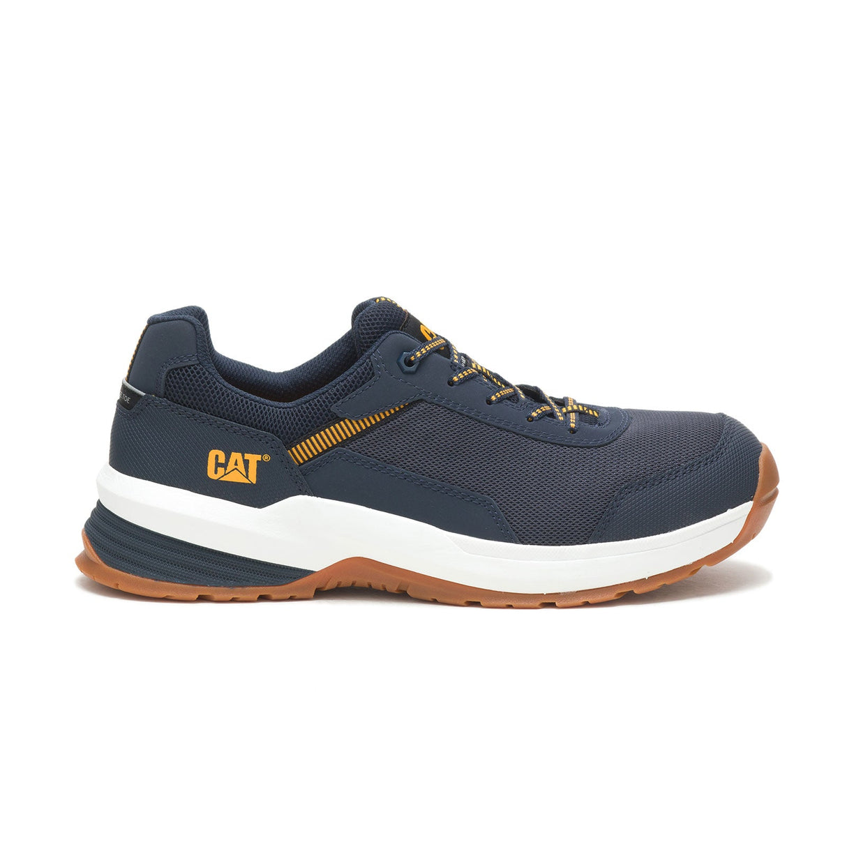 Caterpillar Streamline 2.0 Composite-Toe Mesh Work Shoe Navy P91380 Medial Image